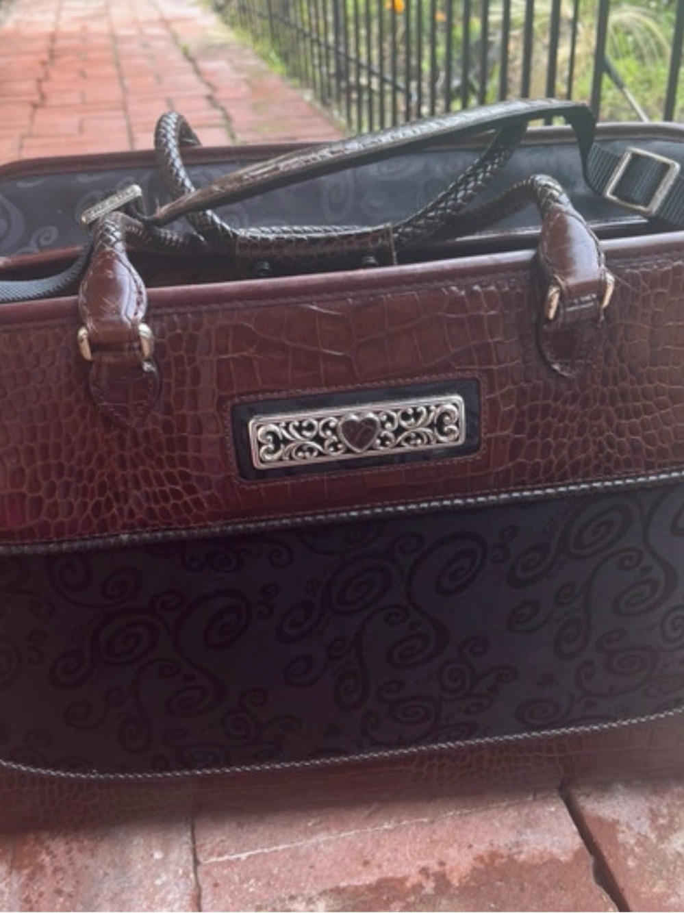 Vintage Discontinued Brighton
Lansky Travel Bag Croc